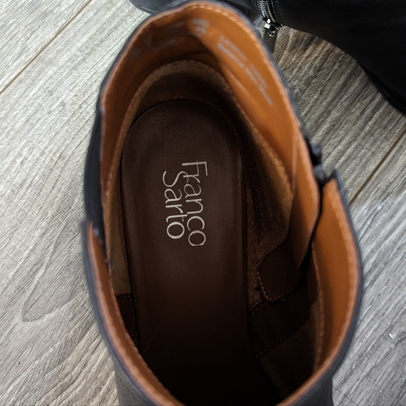 Franco Sarto Leather Booties - Black - Picture 3 of 7